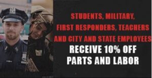 Disc9ount for First Responders - 1 Stop Auto Repair Frankfort